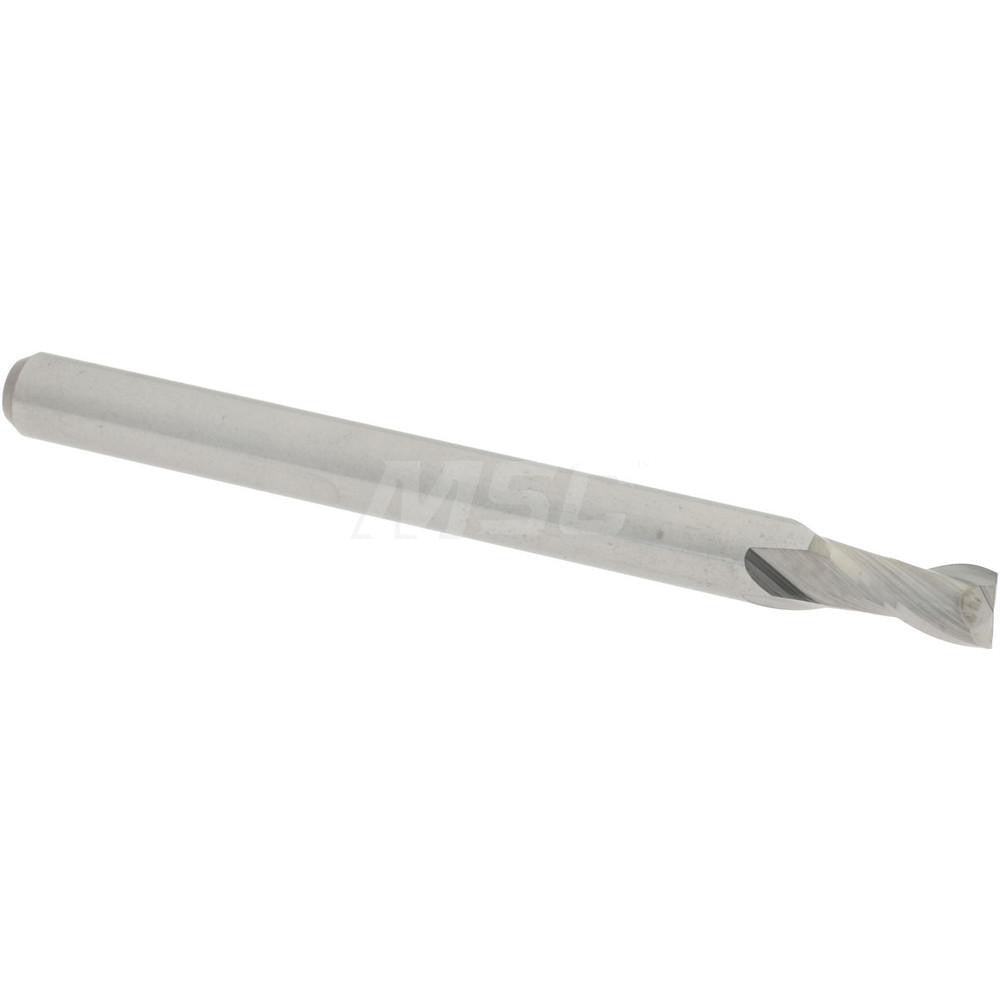 Accupro 07764509 Square End Mill 7/64'' Dia, 3/16'' LOC, 1/8'' Shank Dia, 1-1/2'' OAL, 2 Flutes, Solid Carbide