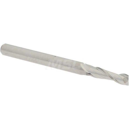 Accupro 07764517 Square End Mill 7/64'' Dia, 3/8'' LOC, 1/8'' Shank Dia, 1-1/2'' OAL, 2 Flutes, Solid Carbide