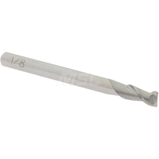 Accupro 07764525 Square End Mill 1/8'' Dia, 1/4'' LOC, 1/8'' Shank Dia, 1-1/2'' OAL, 2 Flutes, Solid Carbide