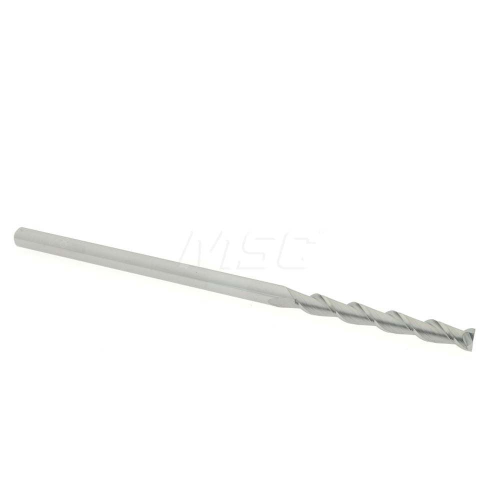 Accupro 07764566 Square End Mill 1/8'' Dia, 1'' LOC, 1/8'' Shank Dia, 3'' OAL, 2 Flutes, Solid Carbide