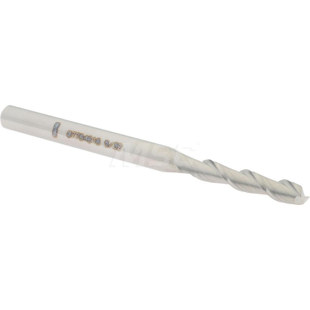 Accupro 07764616 Square End Mill 5/32'' Dia, 3/4'' LOC, 3/16'' Shank Dia, 2-1/2'' OAL, 2 Flutes, Solid Carbide