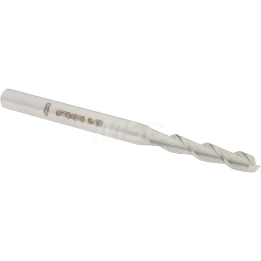Accupro 07764616 Square End Mill 5/32'' Dia, 3/4'' LOC, 3/16'' Shank Dia, 2-1/2'' OAL, 2 Flutes, Solid Carbide