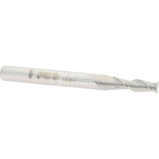 Accupro 07764707 Square End Mill 13/64'' Dia, 5/8'' LOC, 1/4'' Shank Dia, 2-1/2'' OAL, 2 Flutes, Solid Carbide