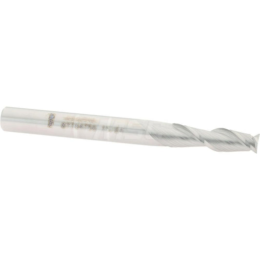 Accupro 07764756 Square End Mill 15/64'' Dia, 3/4'' LOC, 1/4'' Shank Dia, 2-1/2'' OAL, 2 Flutes, Solid Carbide