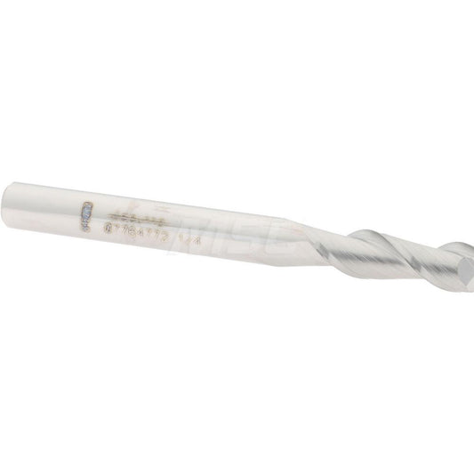 Accupro 07764772 Square End Mill 1/4'' Dia, 3/4'' LOC, 1/4'' Shank Dia, 2-1/2'' OAL, 2 Flutes, Solid Carbide