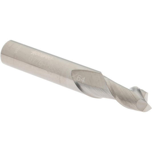 Accupro 07764814 Square End Mill 17/64'' Dia, 1/2'' LOC, 5/16'' Shank Dia, 2'' OAL, 2 Flutes, Solid Carbide