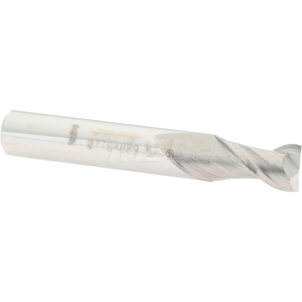 Accupro 07764889 Square End Mill 5/16'' Dia, 1/2'' LOC, 5/16'' Shank Dia, 2'' OAL, 2 Flutes, Solid Carbide