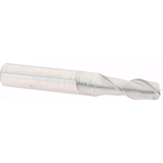 Accupro 07764947 Square End Mill 21/64'' Dia, 7/8'' LOC, 3/8'' Shank Dia, 2-1/2'' OAL, 2 Flutes, Solid Carbide