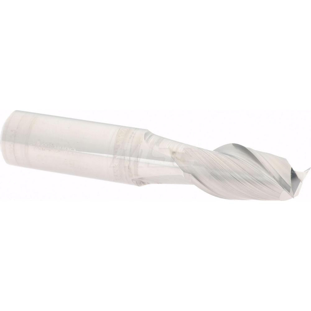 Accupro 07764970 Square End Mill 23/64'' Dia, 5/8'' LOC, 3/8'' Shank Dia, 2'' OAL, 2 Flutes, Solid Carbide