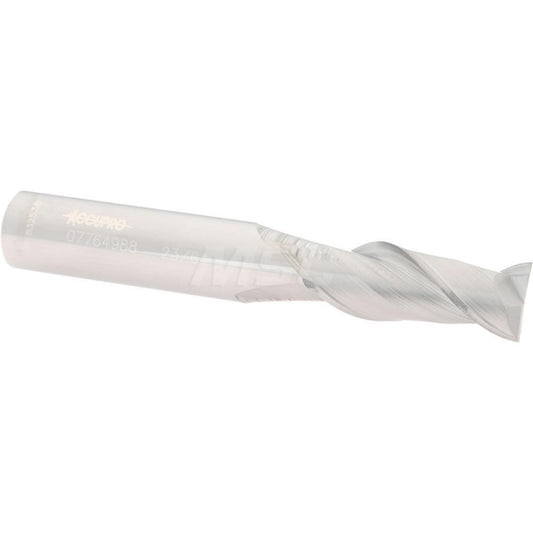 Accupro 07764988 Square End Mill 23/64'' Dia, 7/8'' LOC, 3/8'' Shank Dia, 2-1/2'' OAL, 2 Flutes, Solid Carbide