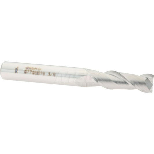 Accupro 07765019 Square End Mill 3/8'' Dia, 1-1/8'' LOC, 3/8'' Shank Dia, 3'' OAL, 2 Flutes, Solid Carbide