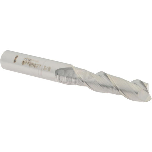 Accupro 07765027 Square End Mill 3/8'' Dia, 1-3/8'' LOC, 3/8'' Shank Dia, 3'' OAL, 2 Flutes, Solid Carbide