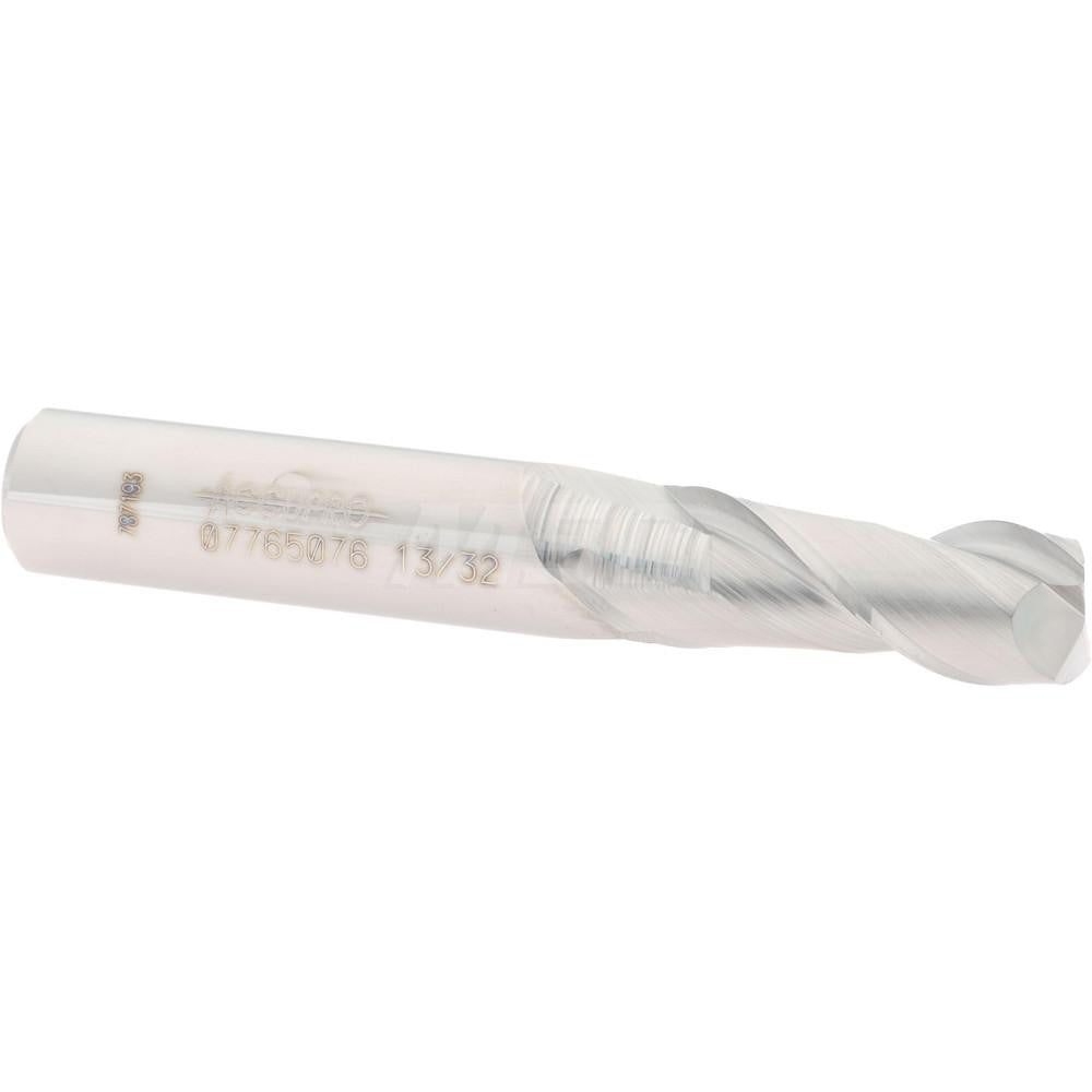 Accupro 07765076 Square End Mill 13/32'' Dia, 1'' LOC, 7/16'' Shank Dia, 2-3/4'' OAL, 2 Flutes, Solid Carbide