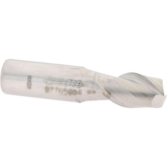 Accupro 07765084 Square End Mill 27/64'' Dia, 5/8'' LOC, 7/16'' Shank Dia, 2'' OAL, 2 Flutes, Solid Carbide