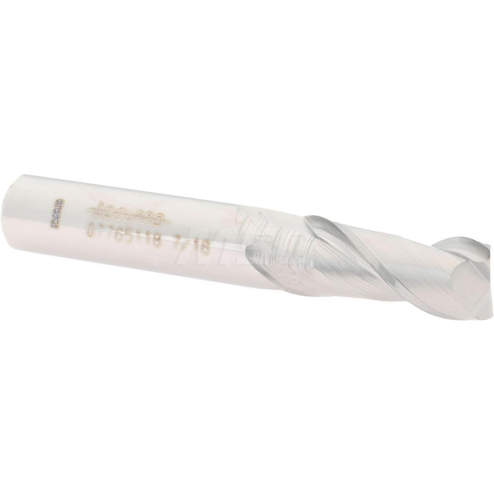 Accupro 07765118 Square End Mill 7/16'' Dia, 1'' LOC, 7/16'' Shank Dia, 2-3/4'' OAL, 2 Flutes, Solid Carbide