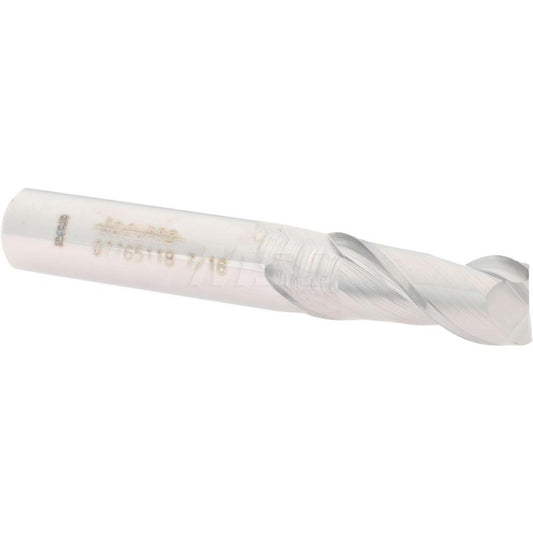 Accupro 07765118 Square End Mill 7/16'' Dia, 1'' LOC, 7/16'' Shank Dia, 2-3/4'' OAL, 2 Flutes, Solid Carbide