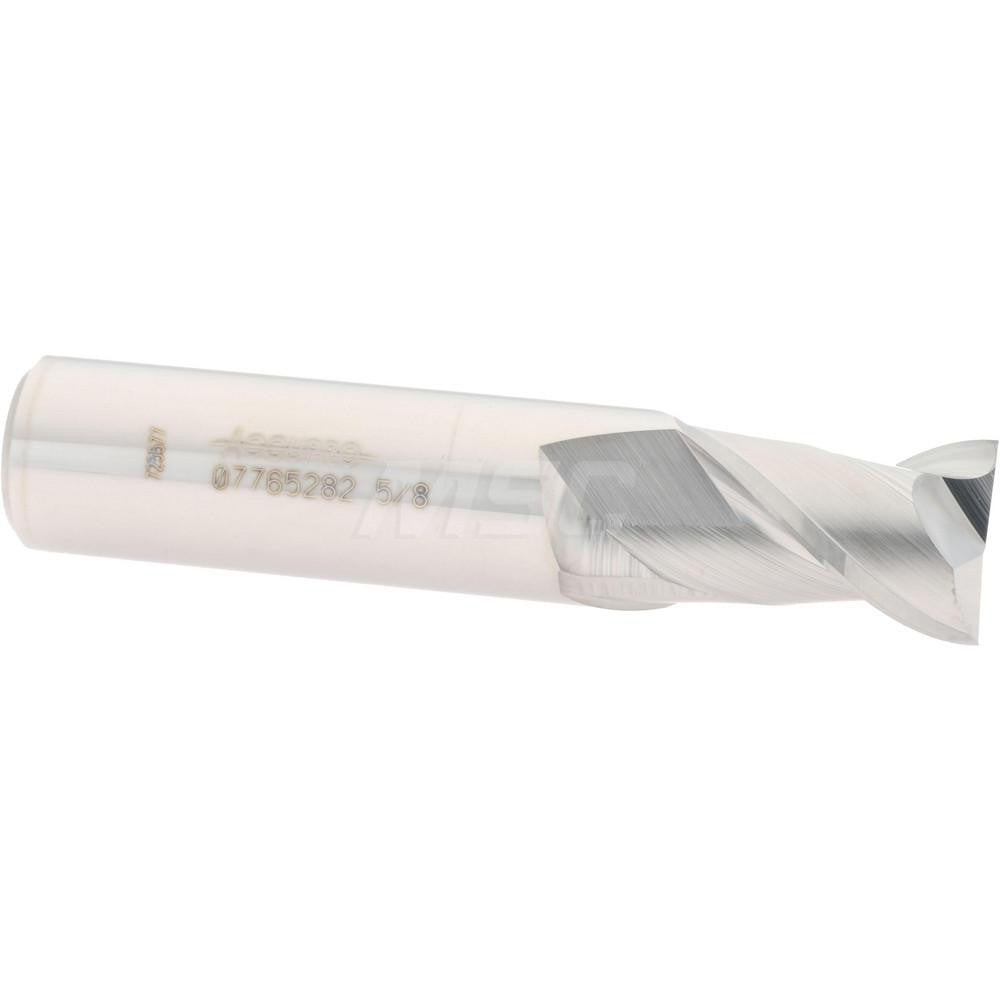 Accupro 07765282 Square End Mill 5/8'' Dia, 7/8'' LOC, 5/8'' Shank Dia, 3'' OAL, 2 Flutes, Solid Carbide