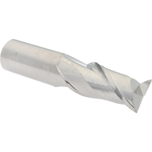 Accupro 07765381 Square End Mill 7/8'' Dia, 1-3/4'' LOC, 7/8'' Shank Dia, 4'' OAL, 2 Flutes, Solid Carbide