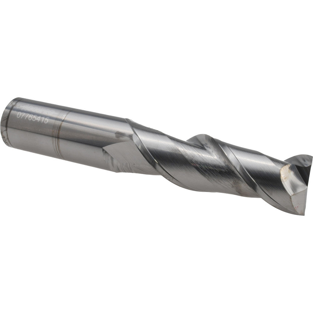 Accupro 07765415 Square End Mill 1'' Dia, 3'' LOC, 1'' Shank Dia, 6'' OAL, 2 Flutes, Solid Carbide
