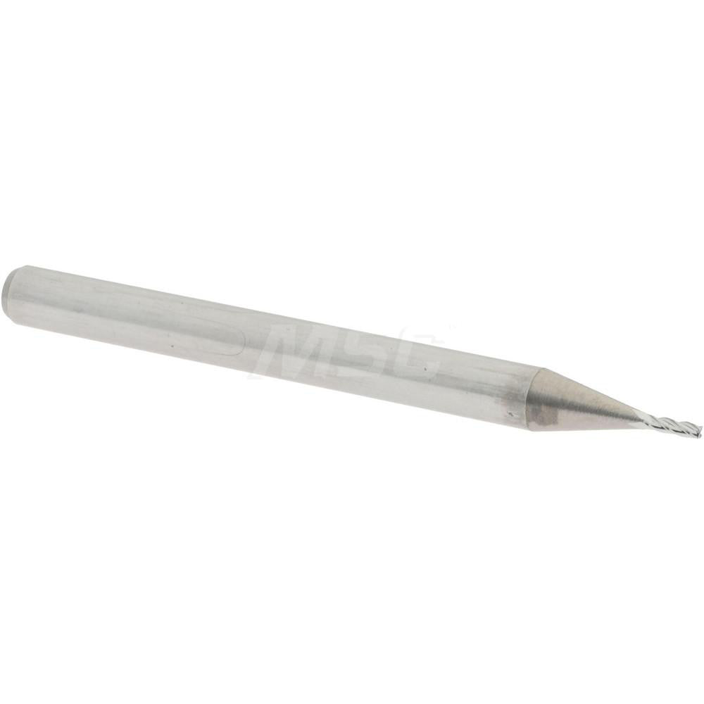 Accupro 07765423 Square End Mill 1/32'' Dia, 3/32'' LOC, 1/8'' Shank Dia, 1-1/2'' OAL, 4 Flutes, Solid Carbide
