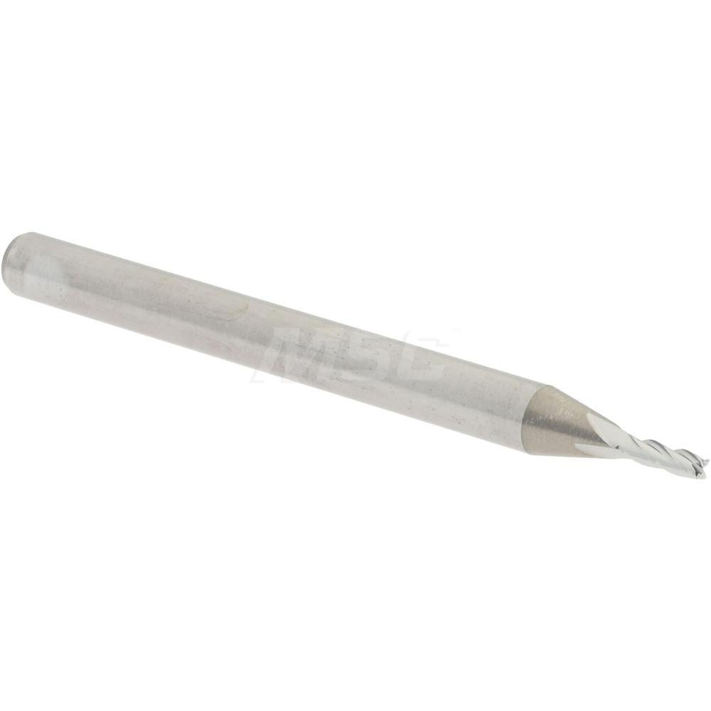 Accupro 07765431 Square End Mill 3/64'' Dia, 9/64'' LOC, 1/8'' Shank Dia, 1-1/2'' OAL, 4 Flutes, Solid Carbide