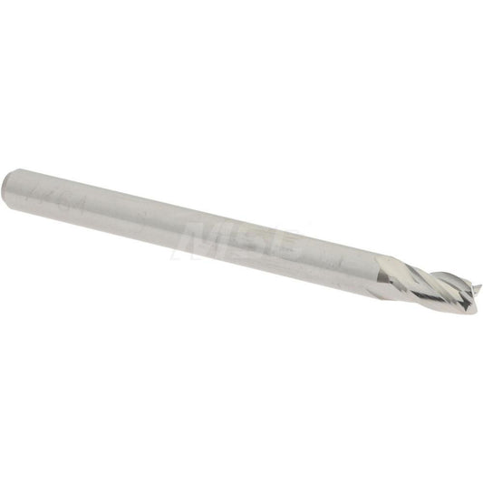 Accupro 07765498 Square End Mill 7/64'' Dia, 3/16'' LOC, 1/8'' Shank Dia, 1-1/2'' OAL, 4 Flutes, Solid Carbide