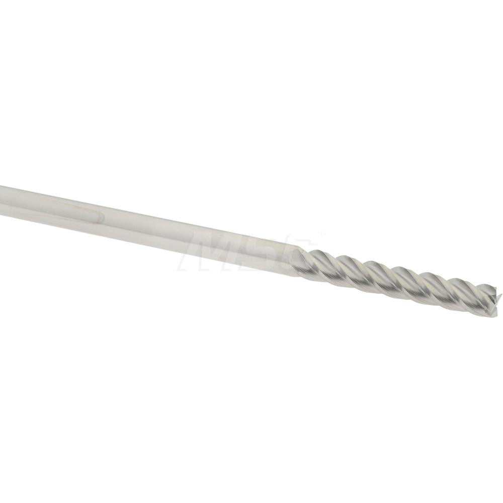 Accupro 07765530 Square End Mill 1/8'' Dia, 3/4'' LOC, 1/8'' Shank Dia, 2-1/4'' OAL, 4 Flutes, Solid Carbide