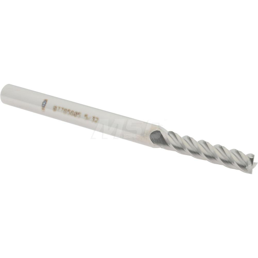 Accupro 07765605 Square End Mill 5/32'' Dia, 3/4'' LOC, 3/16'' Shank Dia, 2-1/2'' OAL, 4 Flutes, Solid Carbide