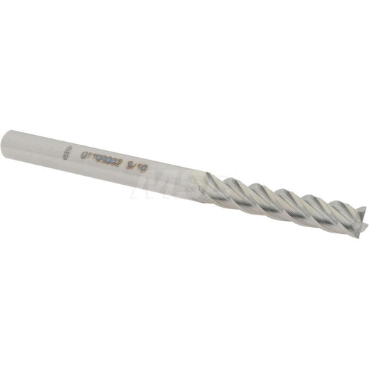 Accupro 07765662 Square End Mill 3/16'' Dia, 1'' LOC, 3/16'' Shank Dia, 2-1/2'' OAL, 4 Flutes, Solid Carbide