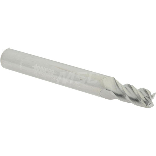 Accupro 07765688 Square End Mill 13/64'' Dia, 3/8'' LOC, 1/4'' Shank Dia, 2'' OAL, 4 Flutes, Solid Carbide