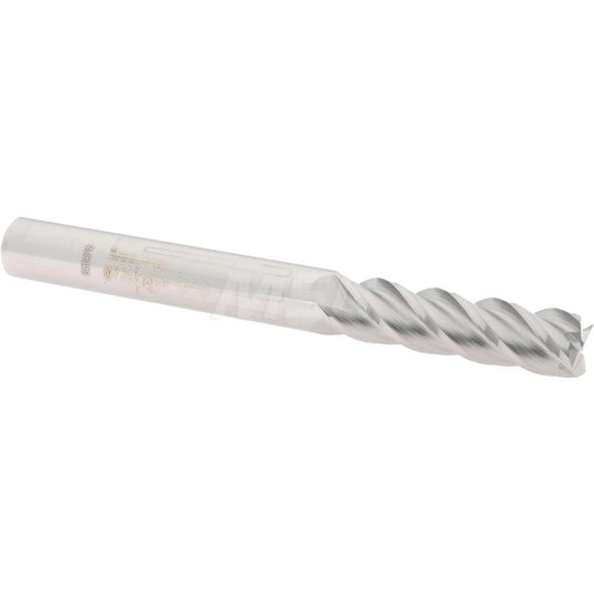 Accupro 07765894 Square End Mill 5/16'' Dia, 1-1/8'' LOC, 5/16'' Shank Dia, 3'' OAL, 4 Flutes, Solid Carbide
