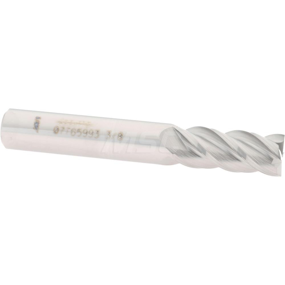 Accupro 07765993 Square End Mill 3/8'' Dia, 7/8'' LOC, 3/8'' Shank Dia, 2-1/2'' OAL, 4 Flutes, Solid Carbide