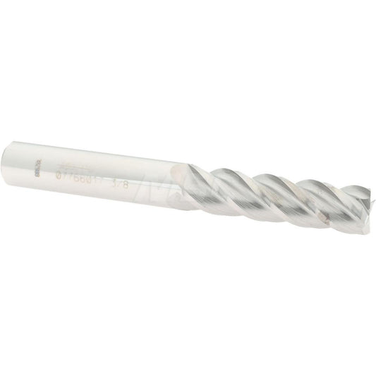Accupro 07766017 Square End Mill 3/8'' Dia, 1-3/8'' LOC, 3/8'' Shank Dia, 3'' OAL, 4 Flutes, Solid Carbide