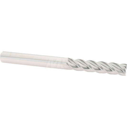 Accupro 07766025 Square End Mill 3/8'' Dia, 1-3/4'' LOC, 3/8'' Shank Dia, 4'' OAL, 4 Flutes, Solid Carbide