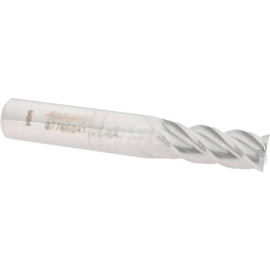 Accupro 07766041 Square End Mill 25/64'' Dia, 1'' LOC, 7/16'' Shank Dia, 2-3/4'' OAL, 4 Flutes, Solid Carbide