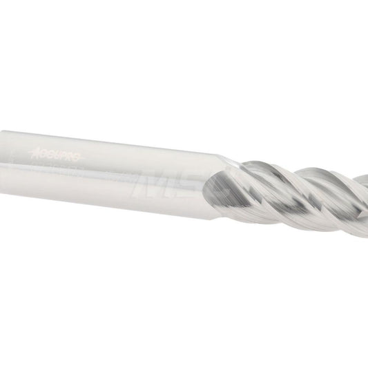 Accupro 07766173 Square End Mill 15/32'' Dia, 1'' LOC, 1/2'' Shank Dia, 3'' OAL, 4 Flutes, Solid Carbide