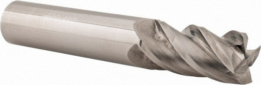 Accupro 07766215 Square End Mill 1/2'' Dia, 1'' LOC, 1/2'' Shank Dia, 3'' OAL, 4 Flutes, Solid Carbide