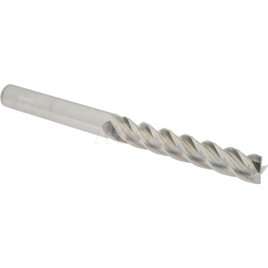 Accupro 07766249 Square End Mill 1/2'' Dia, 3'' LOC, 1/2'' Shank Dia, 6'' OAL, 4 Flutes, Solid Carbide