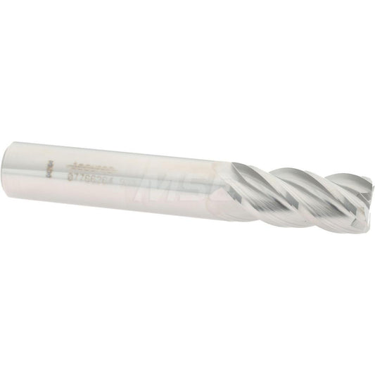 Accupro 07766264 Square End Mill 9/16'' Dia, 1-1/4'' LOC, 9/16'' Shank Dia, 3-1/2'' OAL, 4 Flutes, Solid Carbide