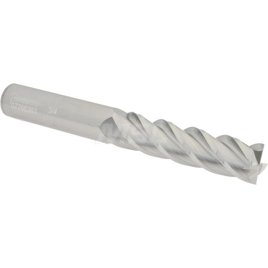 Accupro 07766363 Square End Mill 3/4'' Dia, 3'' LOC, 3/4'' Shank Dia, 6'' OAL, 4 Flutes, Solid Carbide