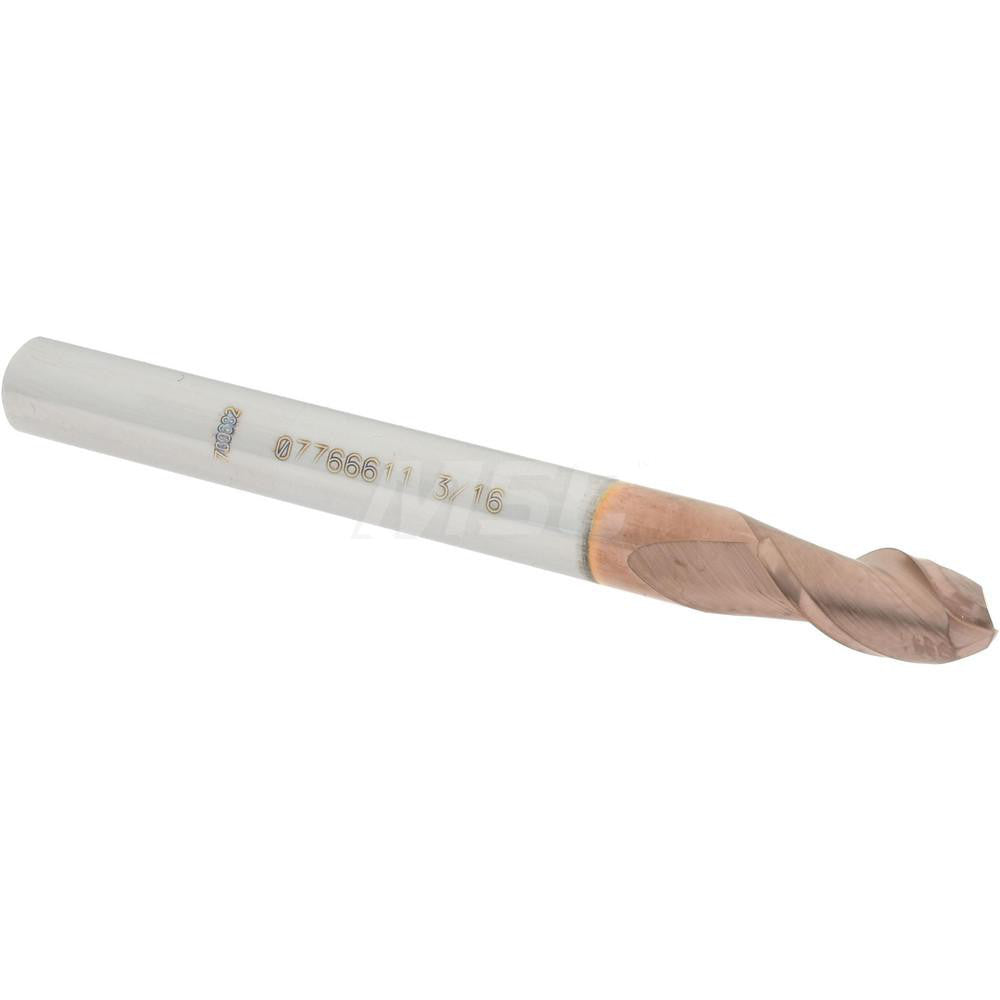 Accupro 07766611 Ball End Mill 0.1875" Dia, 0.375" LOC, 2 Flute, Solid Carbide