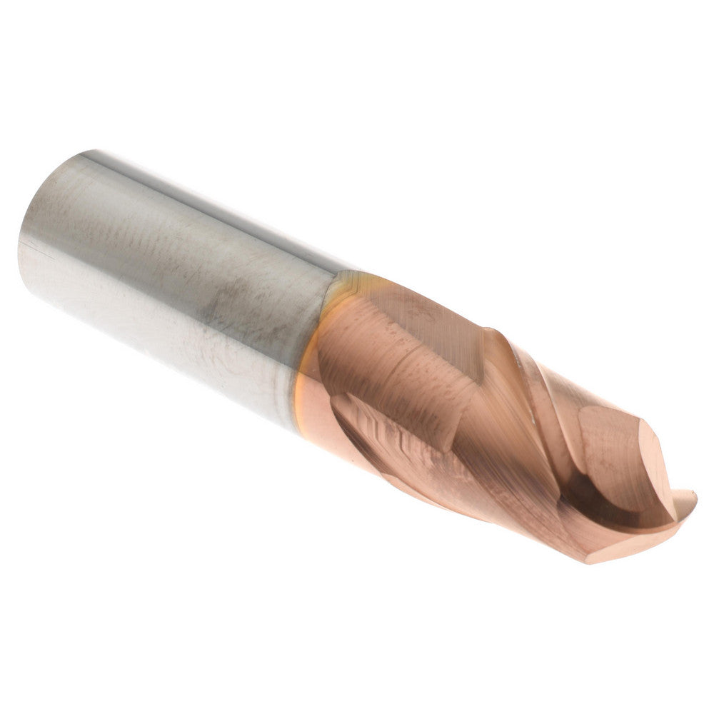 Accupro 07767015 Ball End Mill 0.4375" Dia, 0.625" LOC, 2 Flute, Solid Carbide
