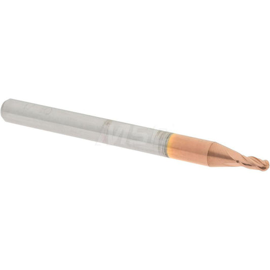 Accupro 07767338 Ball End Mill 0.0625" Dia, 0.125" LOC, 4 Flute, Solid Carbide