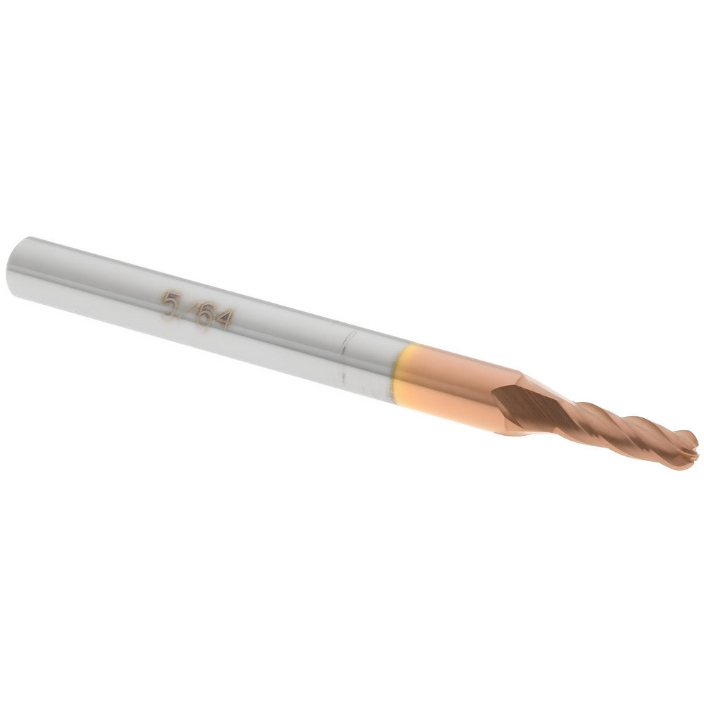 Accupro 07767353 Ball End Mill 0.0781" Dia, 0.25" LOC, 4 Flute, Solid Carbide
