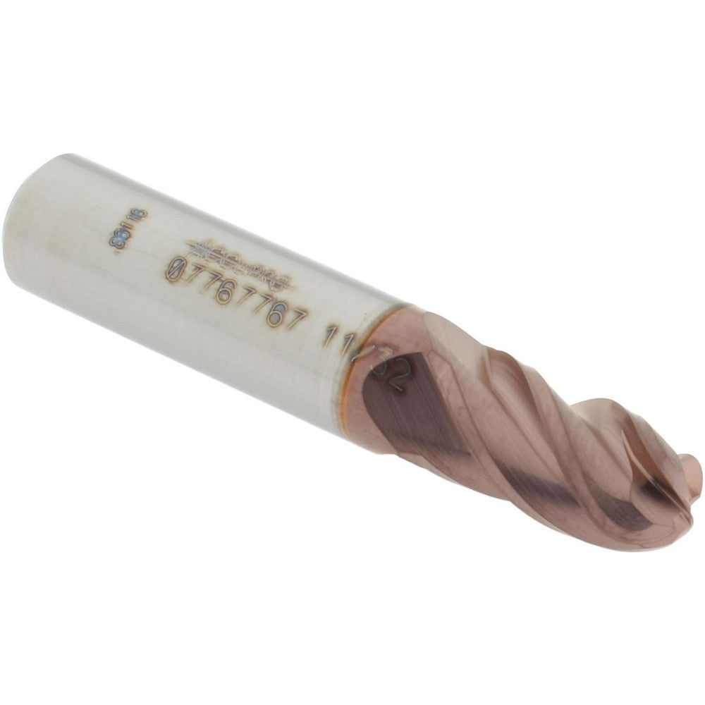 Accupro 07767767 Ball End Mill 0.3438" Dia, 0.625" LOC, 4 Flute, Solid Carbide