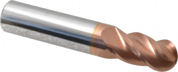 Accupro 07767783 Ball End Mill 0.3594" Dia, 0.625" LOC, 4 Flute, Solid Carbide