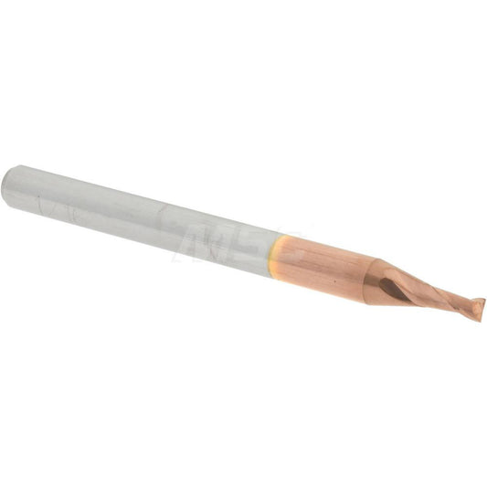 Accupro 07770183 Square End Mill 1/16'' Dia, 1/8'' LOC, 1/8'' Shank Dia, 1-1/2'' OAL, 2 Flutes, Solid Carbide