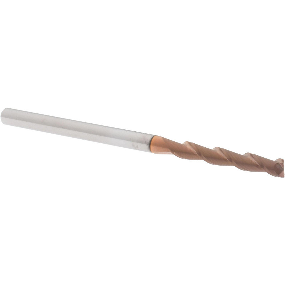 Accupro 07770274 Square End Mill 1/8'' Dia, 3/4'' LOC, 1/8'' Shank Dia, 2-1/4'' OAL, 2 Flutes, Solid Carbide