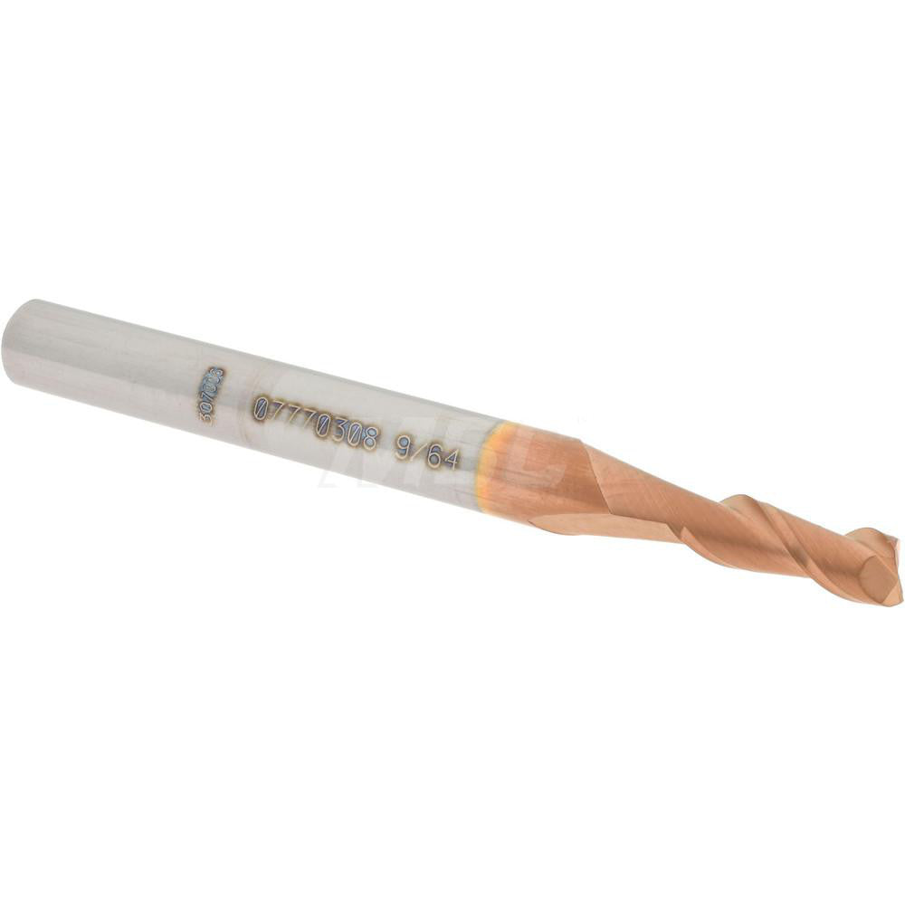 Accupro 07770308 Square End Mill 9/64'' Dia, 3/8'' LOC, 3/16'' Shank Dia, 2'' OAL, 2 Flutes, Solid Carbide