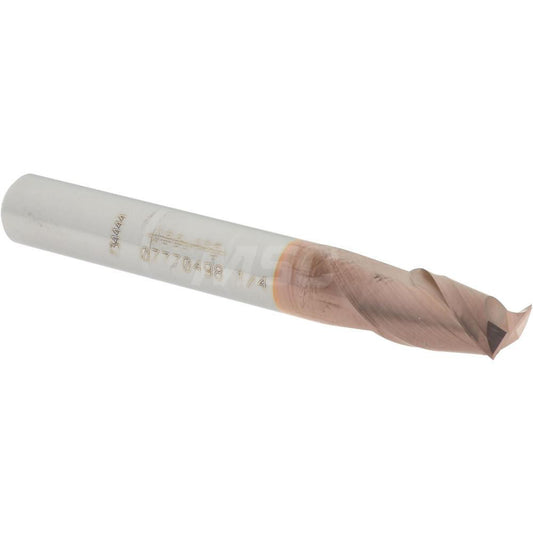 Accupro 07770498 Square End Mill 1/4'' Dia, 3/8'' LOC, 1/4'' Shank Dia, 2'' OAL, 2 Flutes, Solid Carbide